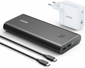 Anker PowerCore+ 26800 mAh PD 45W Powerbank mit 60W PD Ladegerät für MacBook Air
