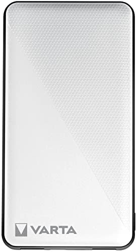VARTA Power Bank 10000mAh, Powerbank Energy mit 4 Anschlüssen (1x Micro USB, 2x USB A, 1x USB C), kompatibel mit Tablets & Smartphone, inkl. Micro USB Ladekabel