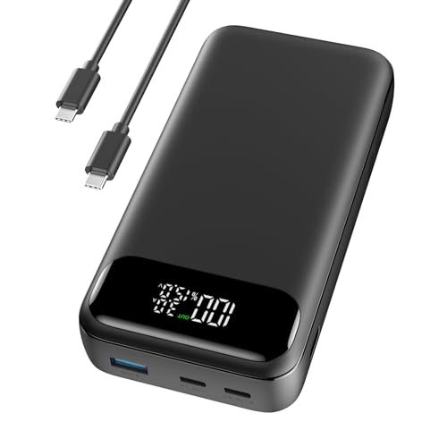 A ADDTOP Power Bank, 20000mAh 65W Phone & Laptop Powerbank, Externe Handyakkus Schnelles Aufladen USB C Input & Output, Kompatibel mit MacBook Pro Surface Go iPad iPhone 15 14 Pro Max Steam Deck etc